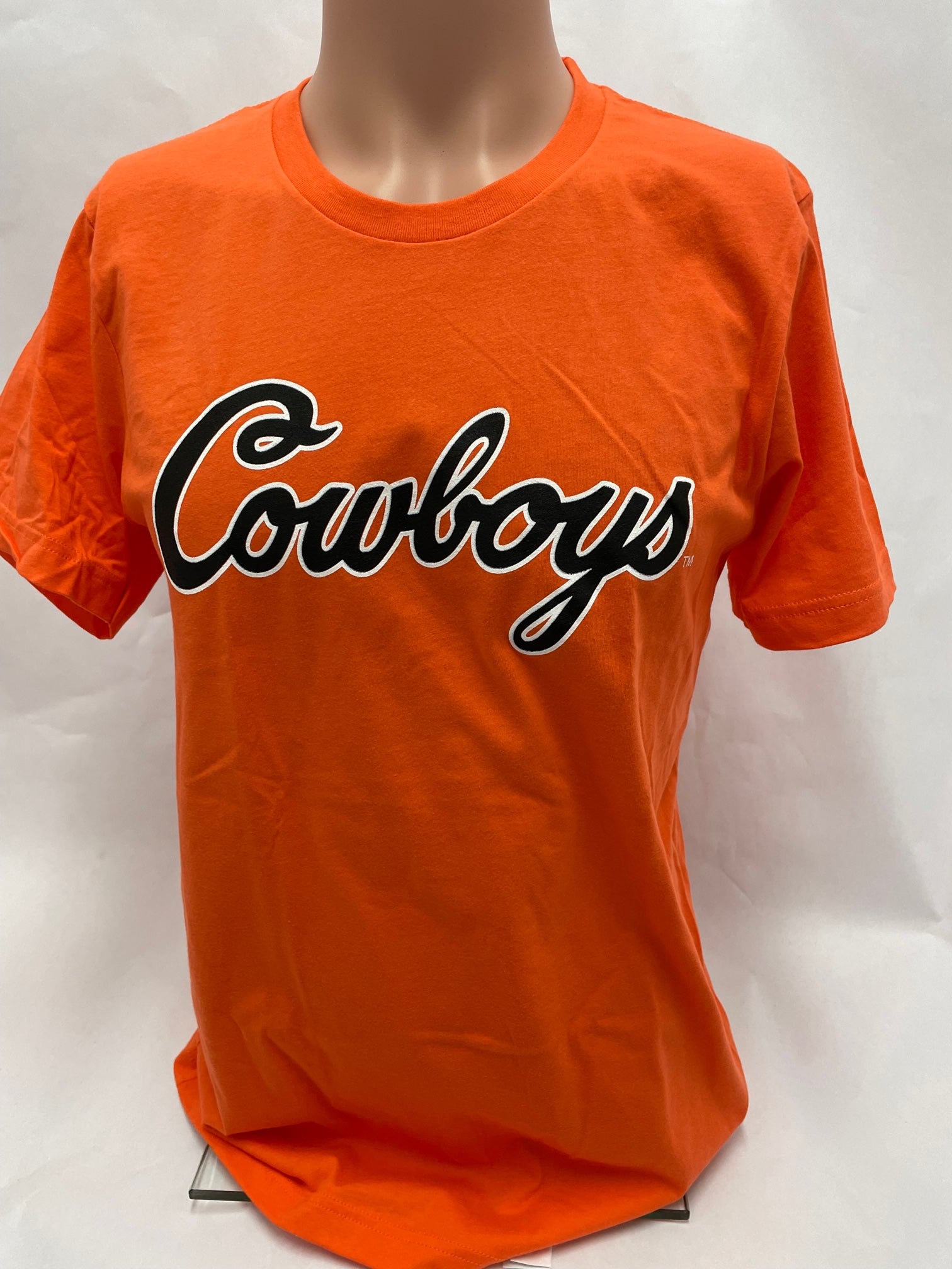 Osu Cowboys Classic Script V-Neck T-Shirt Orange Orange / Large