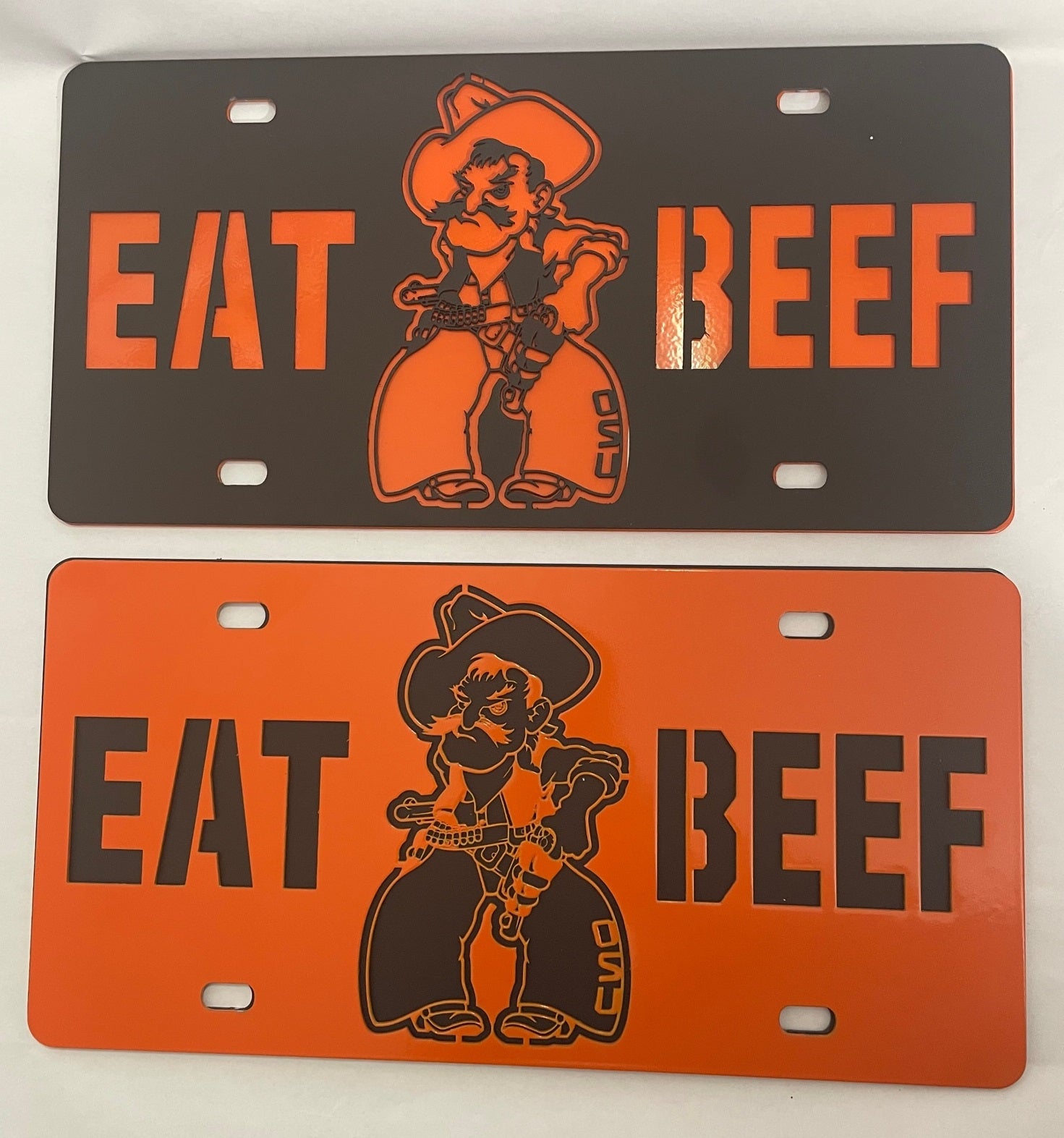 EAT BEEF License Plate For Pete's Sake