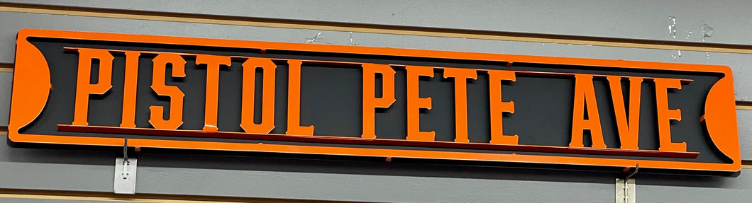 Pistol Pete Ave. Sign