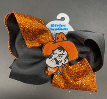 Load image into Gallery viewer, 2 Tone Glitter Bows w/ PETE
