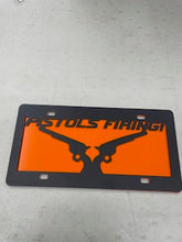 Load image into Gallery viewer, Pistols Firing License Plate

