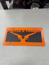 Load image into Gallery viewer, Pistols Firing License Plate

