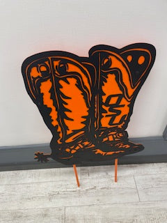 OSU Boots on Stakes