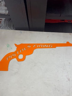Pistols Firing Wall Art
