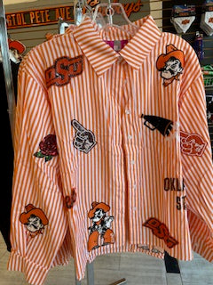 Women's Mini Icon Striped Button Down