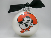 Load image into Gallery viewer, OSU Mascot Glass Ball Ornament
