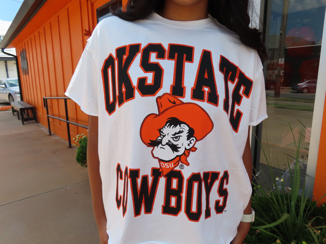 Sequin OK State Tee