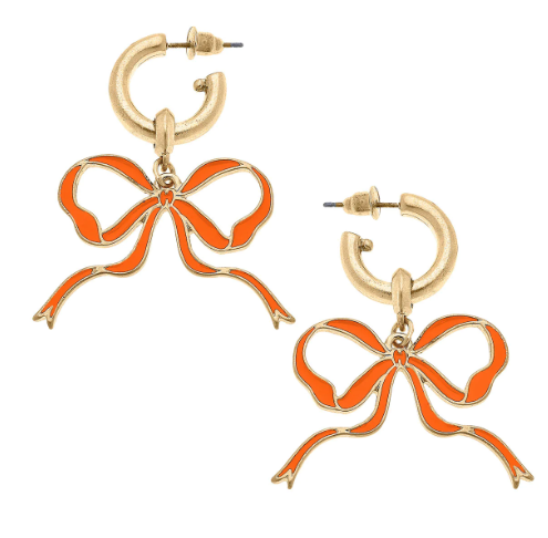 Veronica Game Day Bow Earrings