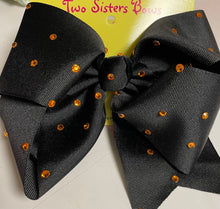 Load image into Gallery viewer, XL-Single Ribbon Rhinestone Bow
